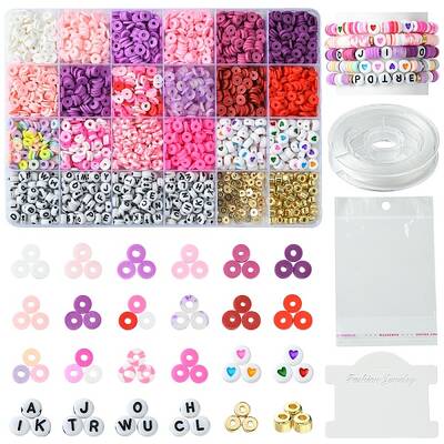 Handmade Polymer Clay Heishi Bead DIY Jewelry Kits