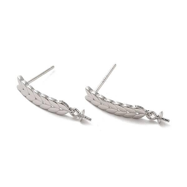 Anti-Tarnish 925 Sterling Silver Stud Earrings Findings