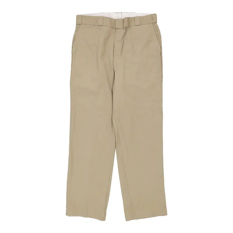 Dickies Trousers - 36W 31L Beige Polyester Blend