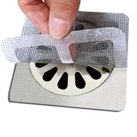 15 PCS / 30 PCS Portable Floor Drain Strainer Cover for Hair Stopper, Sewer Hair Blocking Sticker Filter, Disposable Hair Dra...