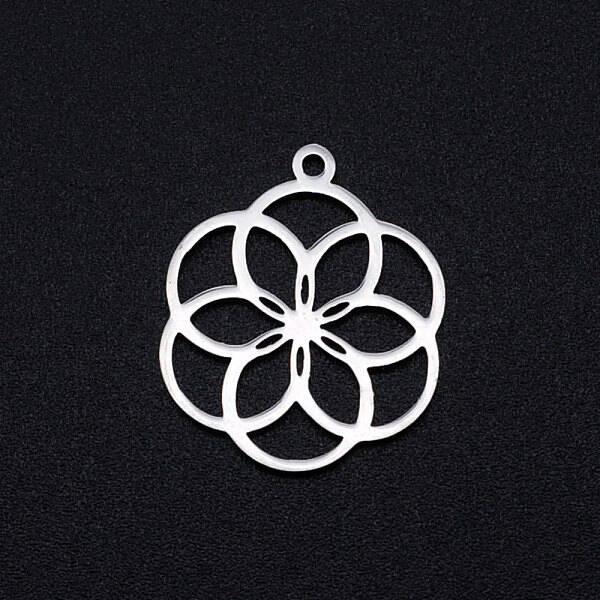 Non-Tarnish 304 Stainless Steel Filigree Charms
