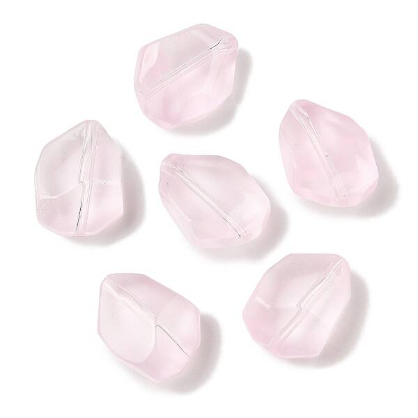 Transparent Spray Paint Glass Beads