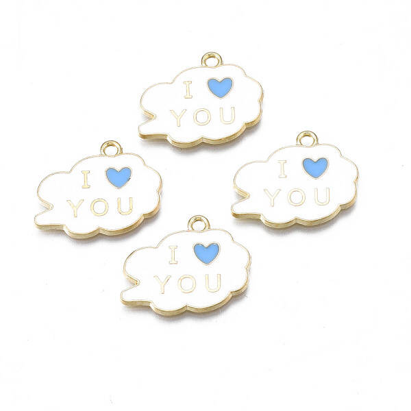 Rack Plating Alloy Enamel Pendants