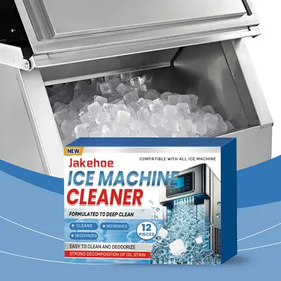 Ice Machine Cleaner Maker Descaler -12 Clean Tablets Compatible with Frigidaire, Opal, GE Profile, Kitchenaid, Nickel Safe Sc...