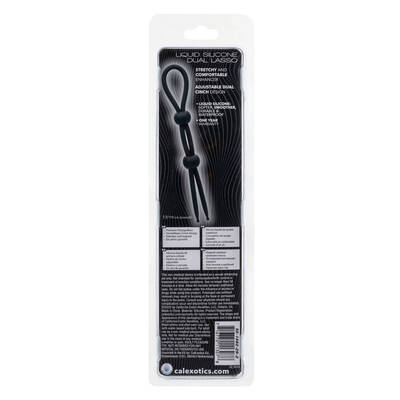 Alpha Liquid Silicone Dual Lasso - Black