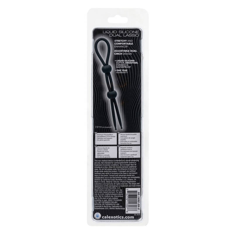 Alpha Liquid Silicone Dual Lasso - Black