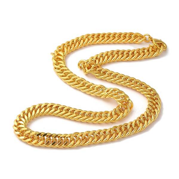 Iron Cuban Link Chain Necklaces for Women Men