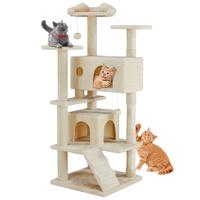 54-Inch Cat Climbing Shelf, Post Cascading Cat Climbing Shelf, Indoor Playhouse, Cozy Nest, Durable, Space-Saving Design, Gif...