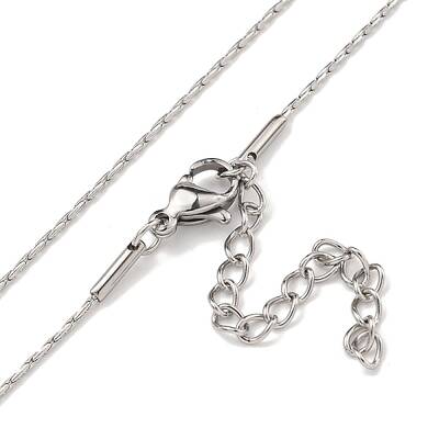 Non-Tarnish 304 Stainless Steel Boston Link Chain Necklaces
