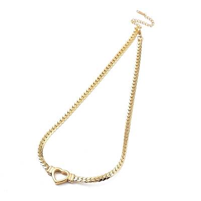 Ion Plating(IP) Flat Cuban Link Chunky Chain Necklace