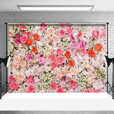Dense Assorted Floral Spring Backdrop For Wedding - Aperturee