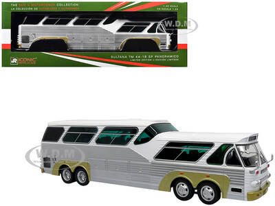 Sultana TM 44-18 SP Panoramico Coach Bus White with Silver Sides \