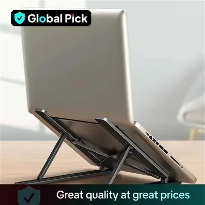 Adjustable Heat Dissipation Laptop Stand, 1 Count Plastic Foldable Laptop Desktop Stand Holder, Laptop Accessories