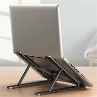 Adjustable Heat Dissipation Laptop Stand, 1 CountĀ Plastic Foldable Laptop Desktop Stand Holder, Laptop Accessories