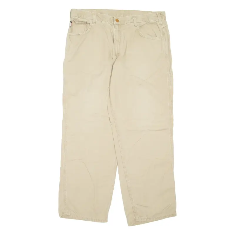 CARHARTT Mens Trousers Beige Regular Straight W38 L30