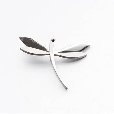 304 Stainless Steel Rhinestone 3D Dragonfly Mini Pendants