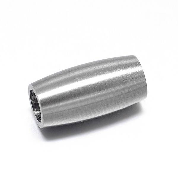 Tarnish Resistant Column 304 Stainless Steel Magnetic Clasps with Glue-in Ends