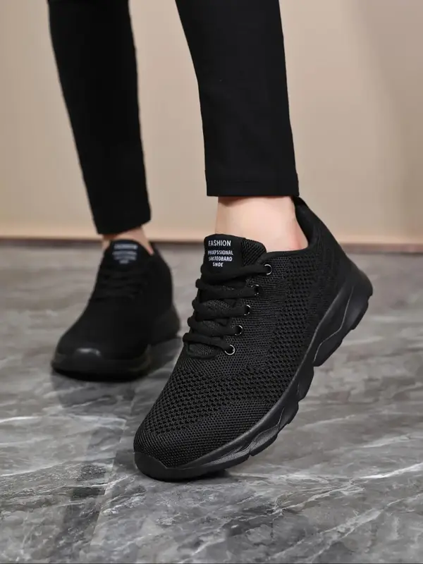 Women's Mesh Breathable Lace Up Running Shoes, Casual Comfortable Lightweight Sports Shoes, All-match Round Toe Non-slip Sne...