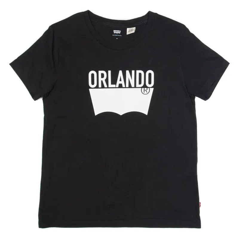 LEVI'S Orlando Womens T-Shirt Black USA M
