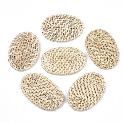 Handmade Reed Cane/Rattan Woven Beads