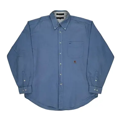 Tommy Hilfiger Shirt - XL Blue Cotton | Size: x-large