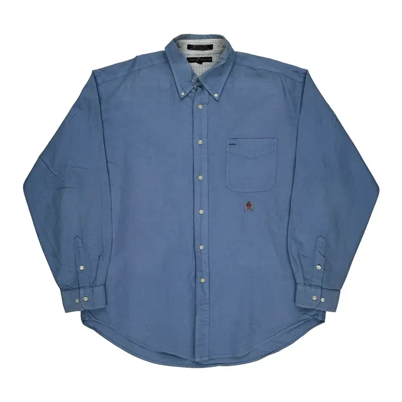 Tommy Hilfiger Shirt - XL Blue Cotton | Size: x-large