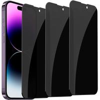 4-piece privacy screen protector for iPhone 16/15/14/13/12/11 Pro Max, sensor protection, compatible with Dynamic Island, 9H ...