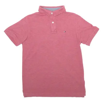 TOMMY HILFIGER Mens Polo Shirt Pink M