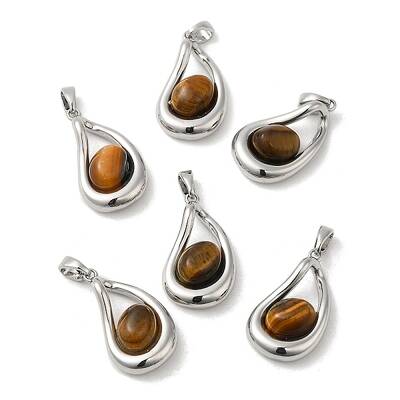 Natural Tiger Eye Pendants