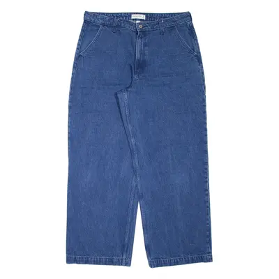 ABERCROMBIE & FITCH Mid Rise Womens Jeans Blue Regular Wide-Leg W34 L30