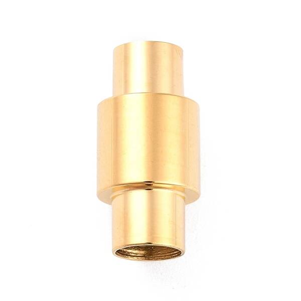 Ion Plating(IP) 304 Stainless Steel Magnetic Clasps with Glue-in Ends
