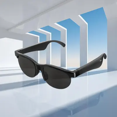 Wireless Smart Glasses, Multifunctional Wireless Smart Glasses Headphones, Fashion Long Battery Life Smart Glasses for Drivin...