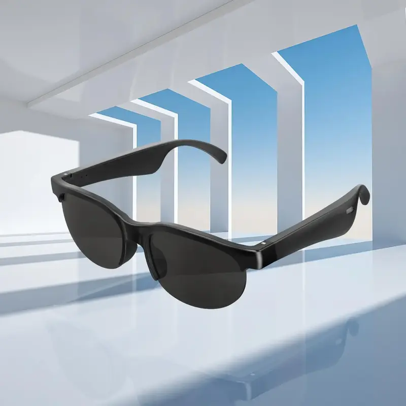 Wireless Smart Glasses, Multifunctional Wireless Smart Glasses Headphones, Fashion Long Battery Life Smart Glasses for Drivin...