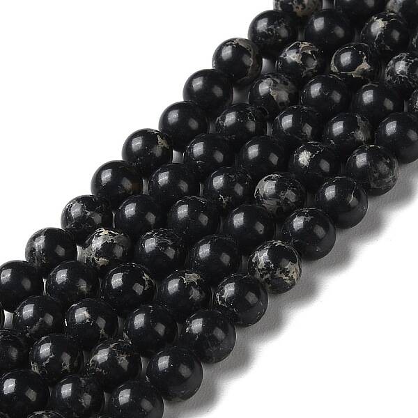 Synthetic Imperial Jasper Dyed Beads Strands