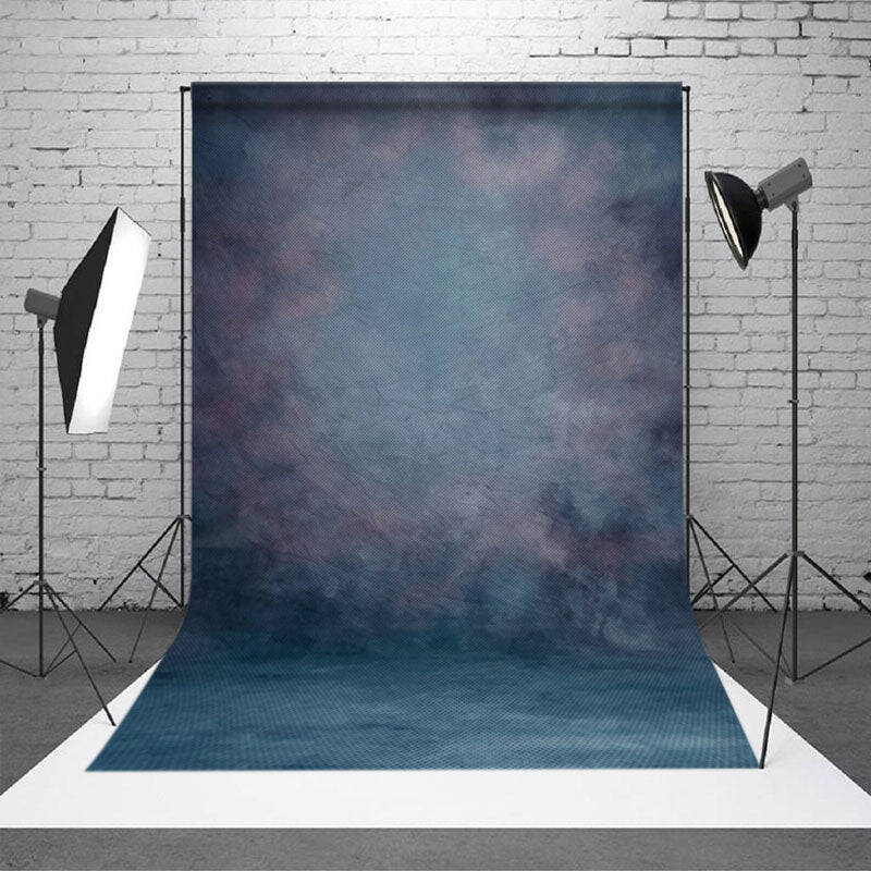 Abstract Gradient Dark Blue Fine Art Backdrop For Photo - Aperturee
