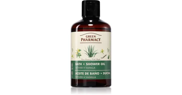 Green Pharmacy Vetiver & Vanilla Refreshing Shower Oil 250ml