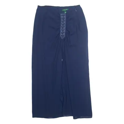 LAUREN RALPH LAUREN Womens Straight Skirt Blue Midi UK 8