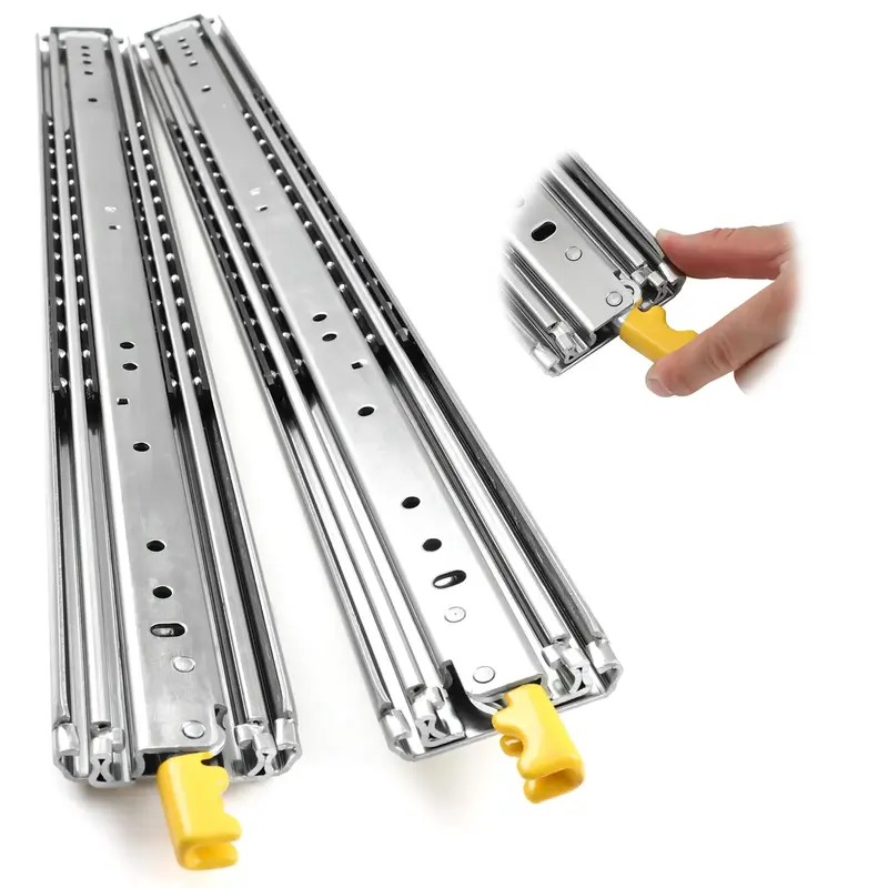 Garvee Heavy Duty Drawer Slides, 18 20 22 24 26 28 30 32 34 36 38 40 44 48 60 Inch 500 Lbs Load Capacity Drawer Slides, Ball ...