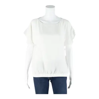 COS Blouse White Short Sleeve Womens M