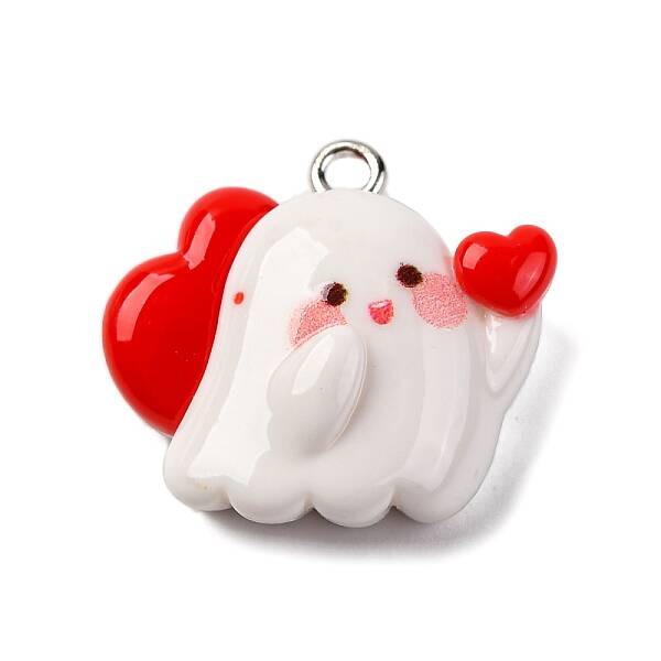Halloween Theme Opaque Resin Pendants