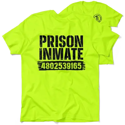 Prison Inmate - Safety Yellow Hi-Vis T-Shirt