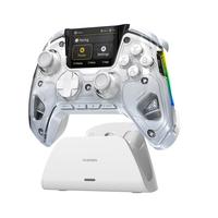 ManbaOne Interactive Screen Wireless Gaming Controller for Switch/Switch 2/PC/iOS/Android,Hall Effect Stick & Trigger,RGB Lig...