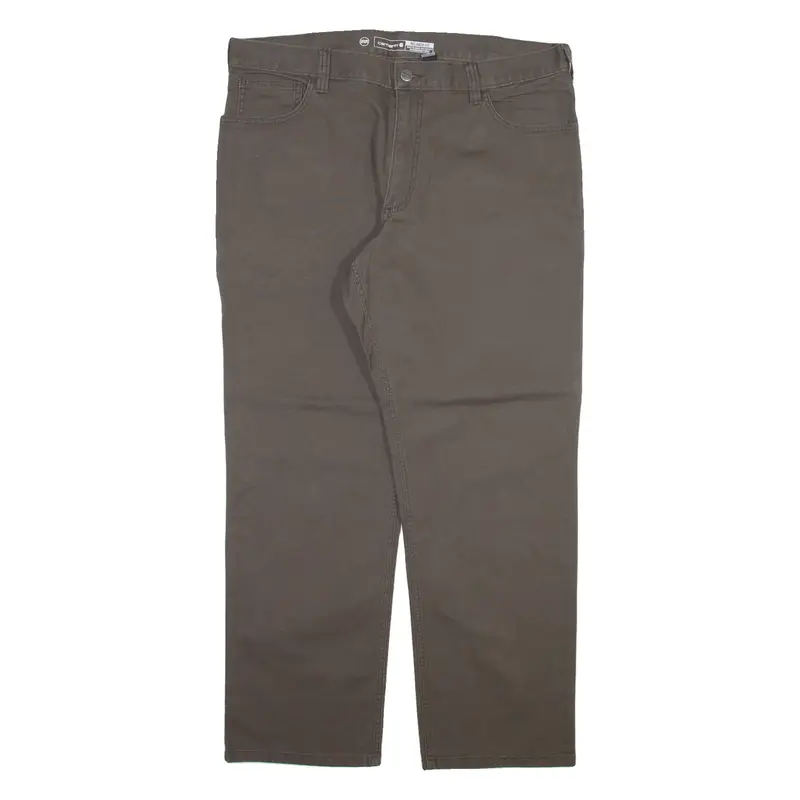 CARHARTT Mens Trousers Grey Relaxed Straight W38 L30
