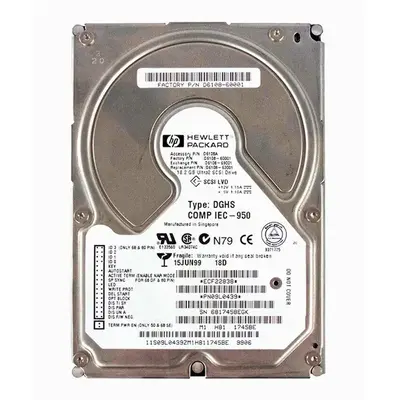 D6108-63001 HP 18.2GB Ultra-320 SCSI 7200 3.5-inch Hard Drive