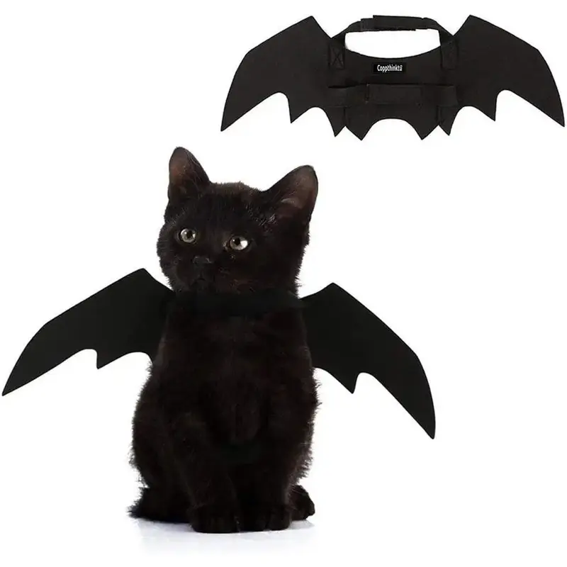 Pet Bat Wings Halloween Costume (for Cat, Dog, Puppy, Kitten) - Cosplay Bats Apparel & Halloween Party Decoration Dress-Up Ac...