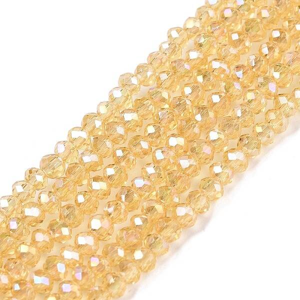 Electroplate Glass Beads Strands