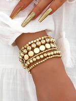 Boho Style Beaded Bracelet, Vintage Stackable Beaded Bracelet for Women & Girls, Fashion Jewelry for Party, Daily Decor, Tren...