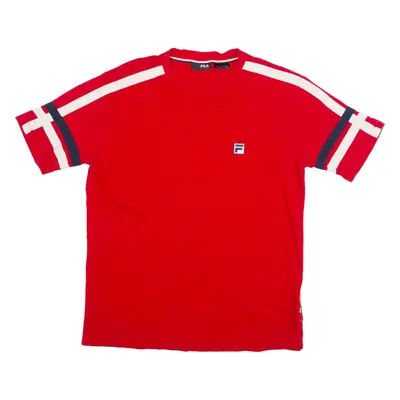 FILA Mens T-Shirt Red M