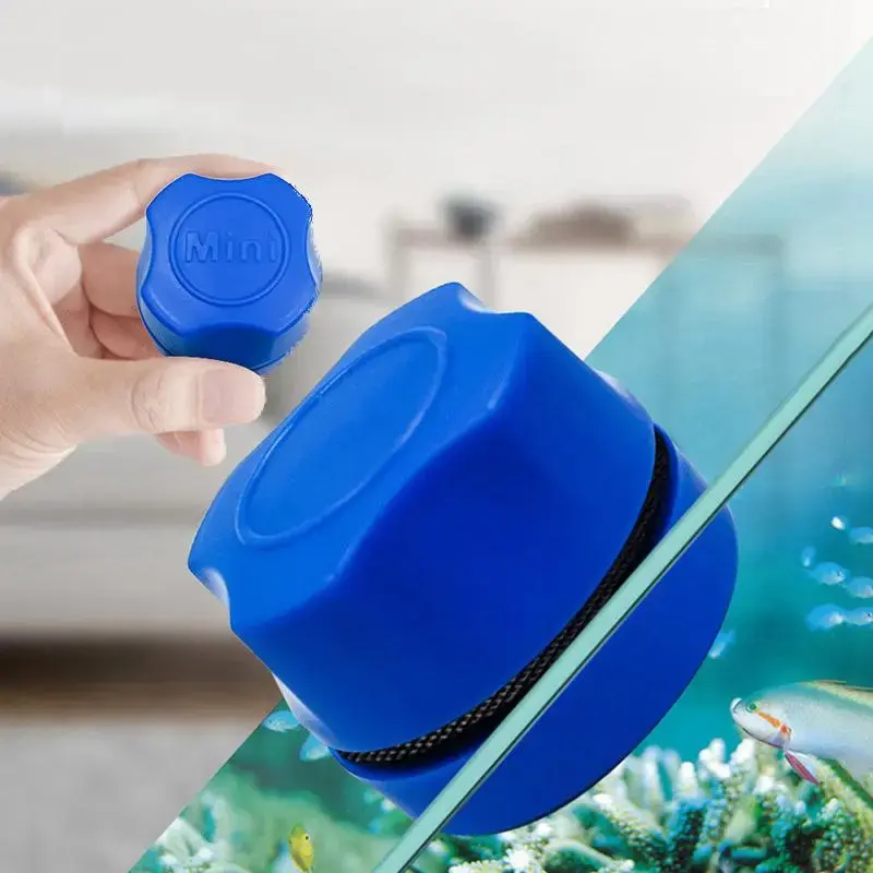 Mini Fish Tank Cleaning Brush, Double Sided Glass Cleaning Brush, Aquarium Cleaning Tool