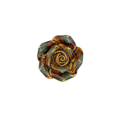 Rose Porcelain Drawer Knobs